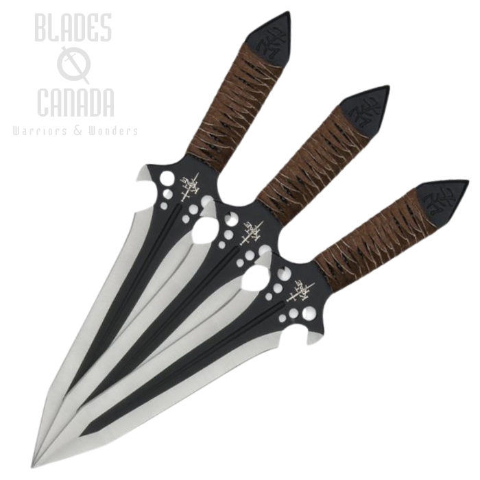 Kit Rae HellHawk 9.75" Triple Throwing Knife Set, AUS 6, UCKR0057